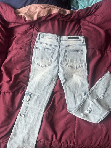 Rockstar Original Boys Kade Blue Stacked Flare Jeans Size 10 - photo 4