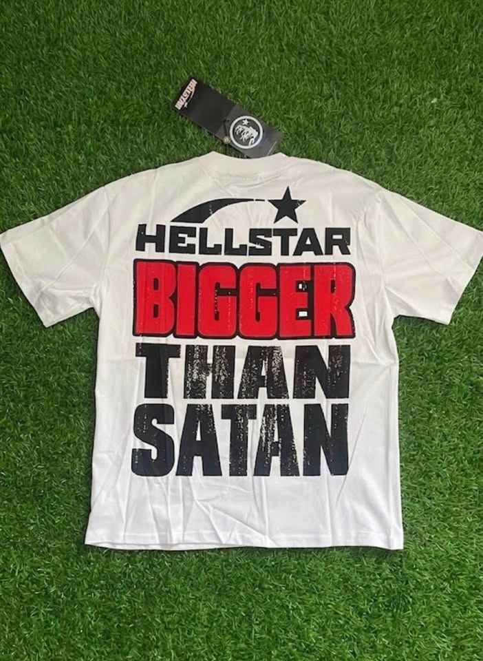 Hellstar “Bigger than Satan” T-Shirt (White) - photo 2
