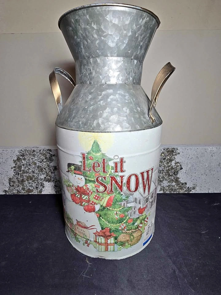 'Let It Snow' Large Milk Jug