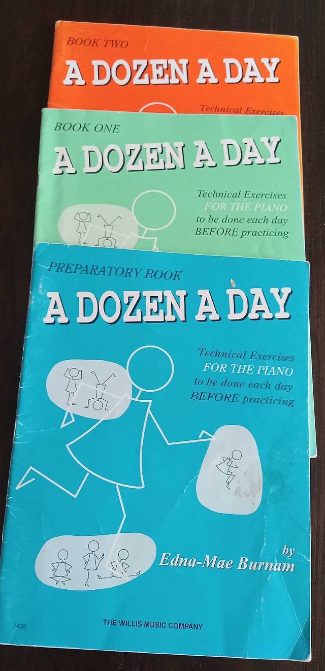 A Dozen a Day Piano Instruction Books
