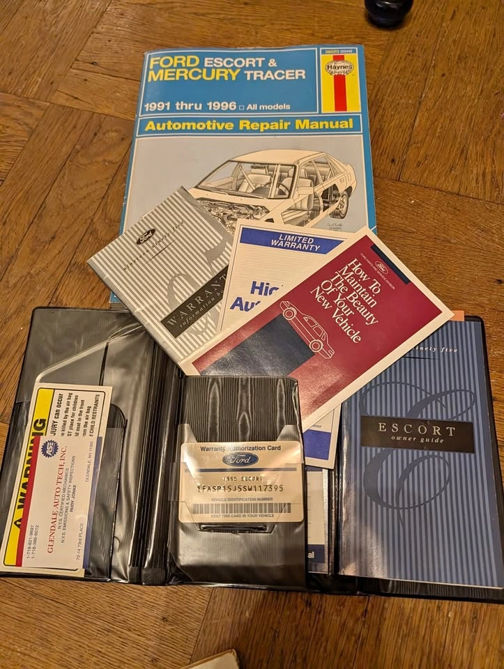 Ford Escort & Mercury Tracer Repair and Owner's Manual Set
