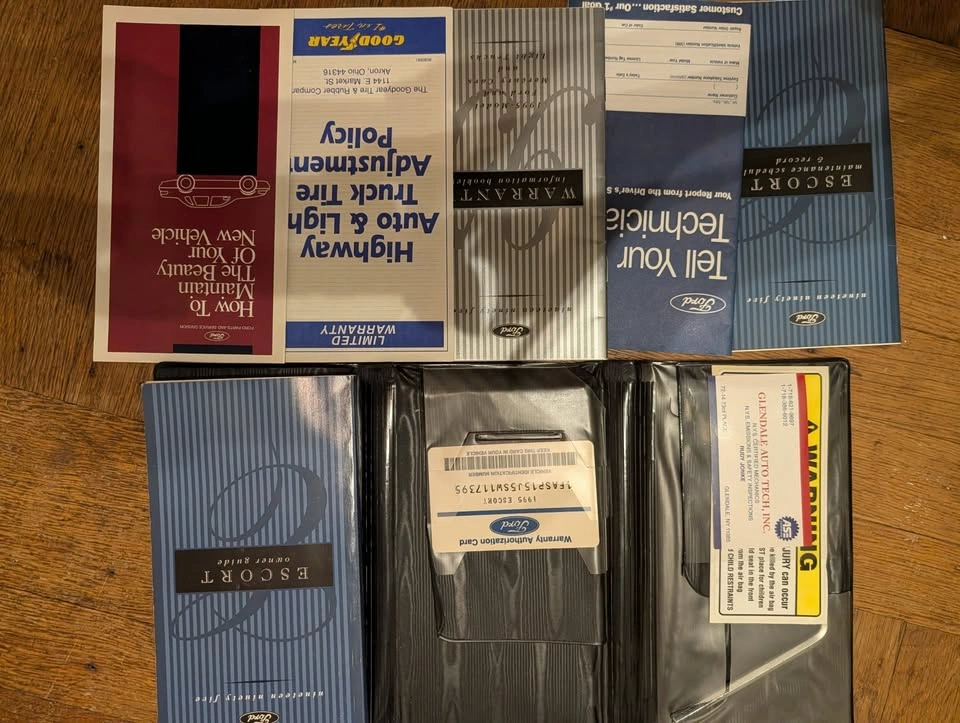 Ford Escort & Mercury Tracer Repair and Owner's Manual Set - photo 2