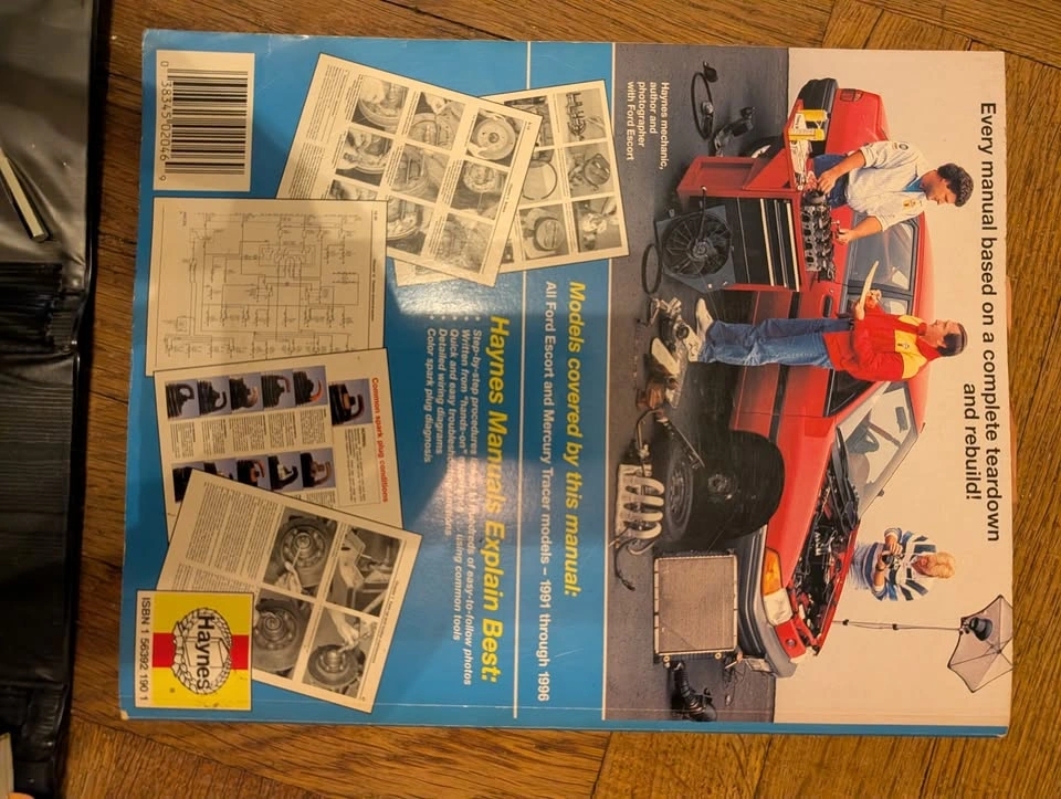 Ford Escort & Mercury Tracer Repair and Owner's Manual Set - photo 4