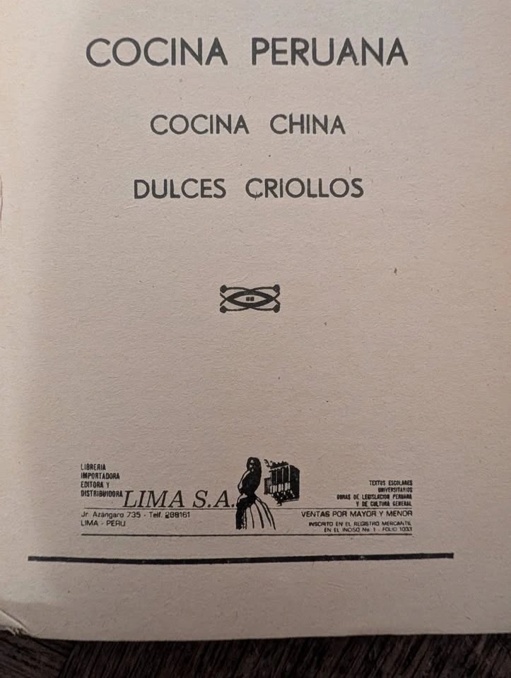 Cocina Peruana - Cocina China - Dulces Criollos Cookbook - photo 2