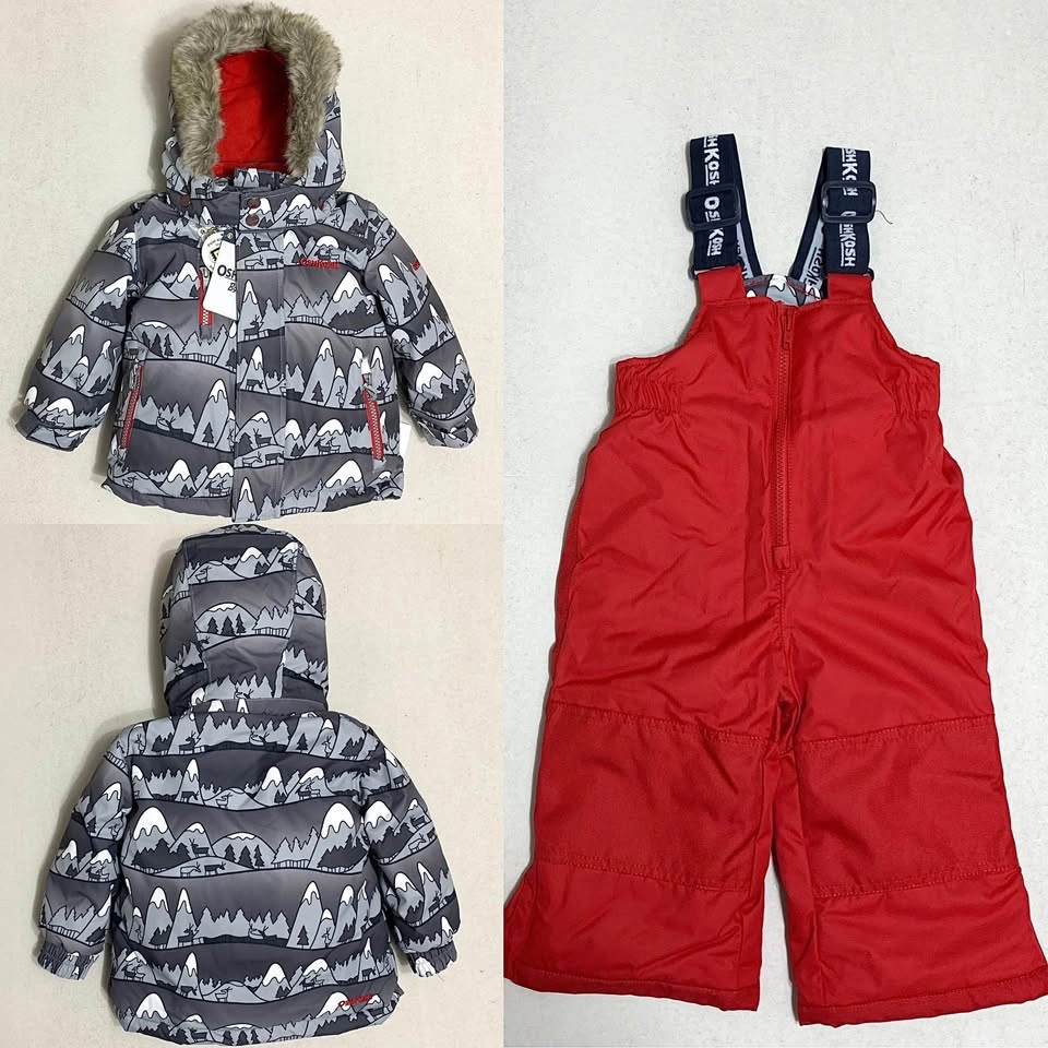 Kids Snowsuit 18 Months Winter Coat Snow Pants Hat & Scarf NEW - photo 5