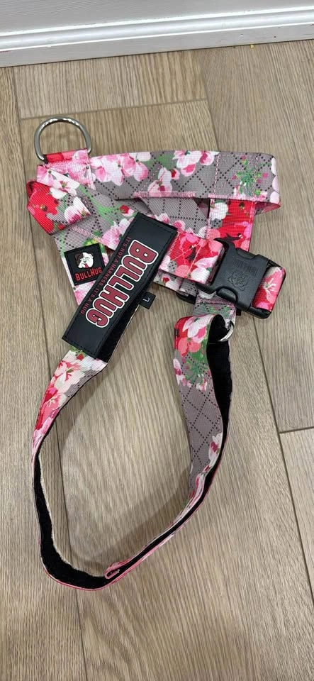 BULLHUG floral dog harness