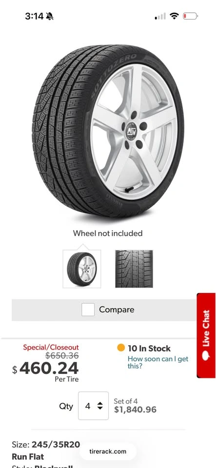 Sottozero Sportscar/High Performance Winter Tires! - photo 2