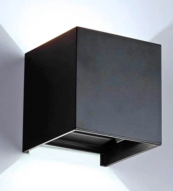 12W LED Wall Light Outdoor Square Wall Lamp - 1 pair