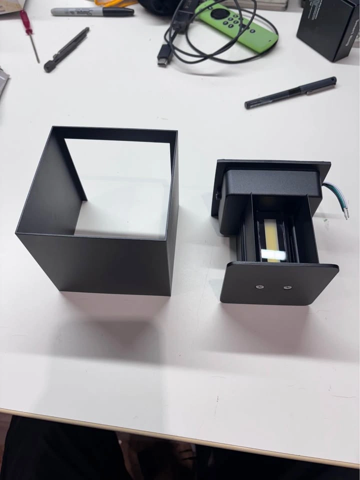 12W LED Wall Light Outdoor Square Wall Lamp - 1 pair - photo 2
