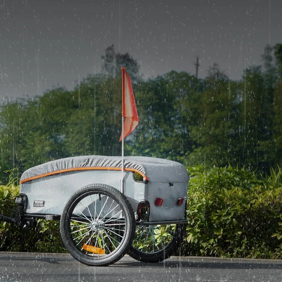 bicycle trailer with hitch (100 lbs capacity) - photo 2