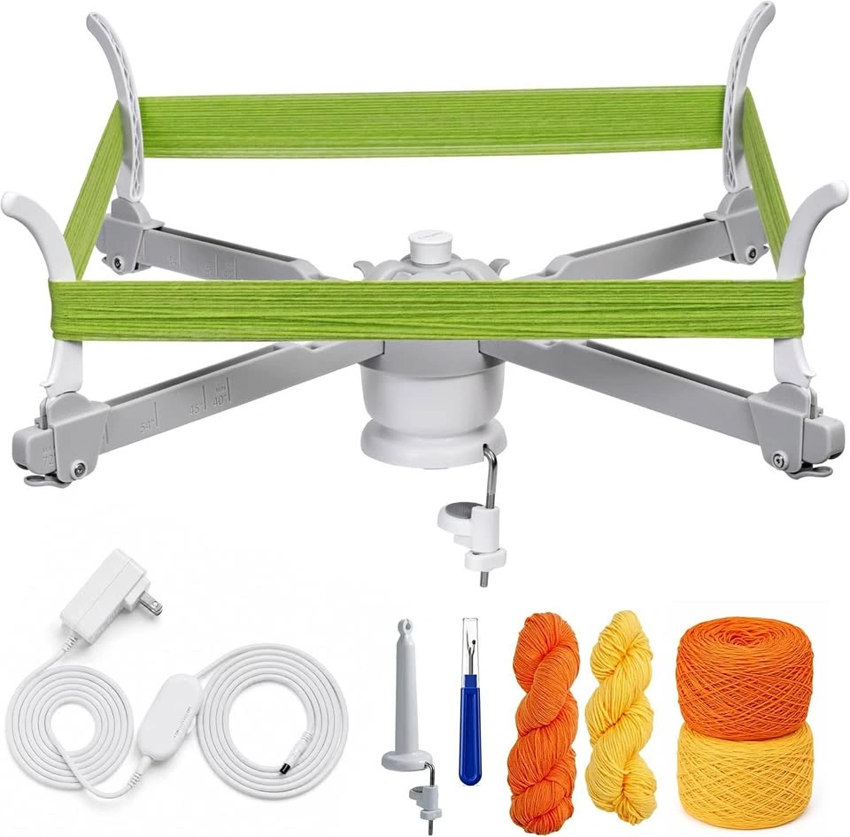 Automated electric yarn swift