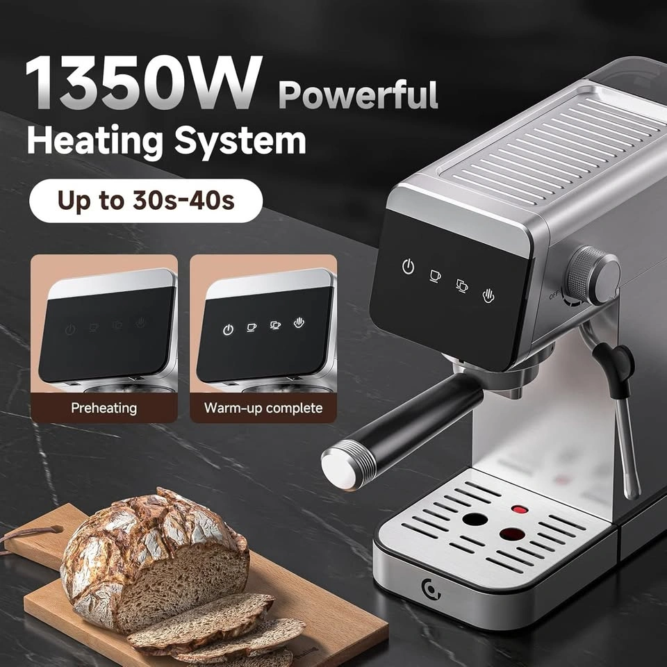 compact espresso machine with steam attachment - photo 3