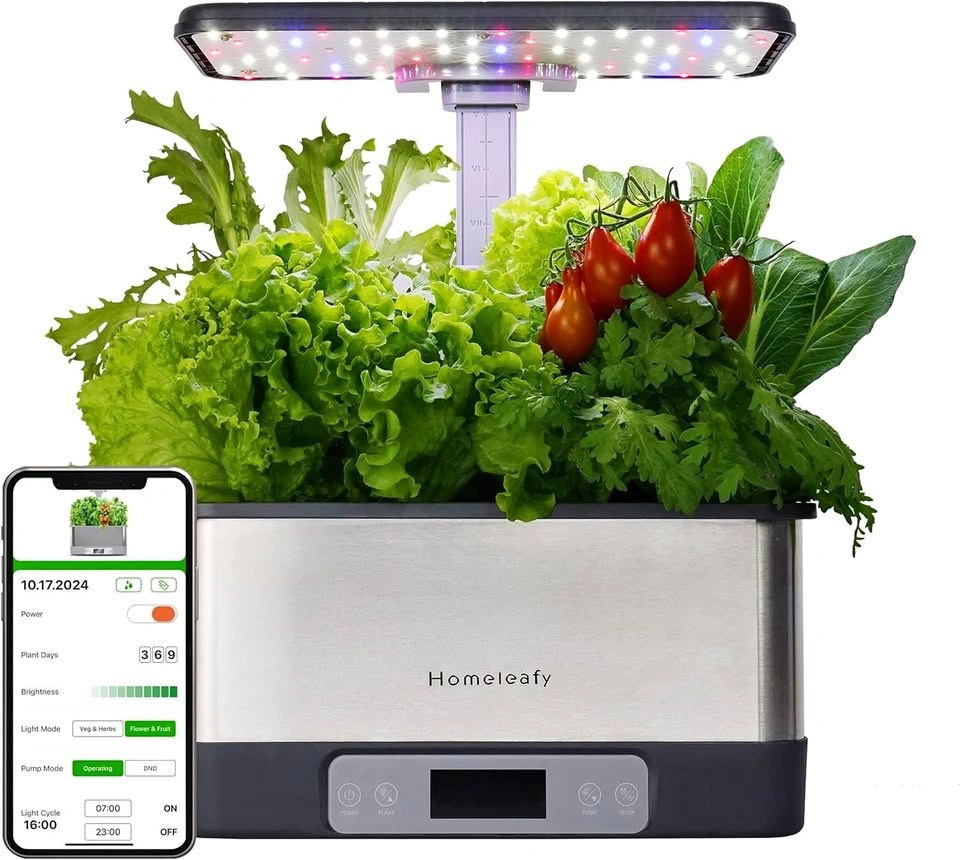 hydroponics grow kit for indoor gardening w/ 8 pods