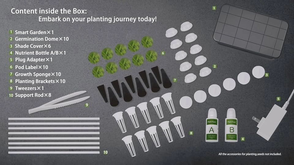 hydroponics grow kit for indoor gardening w/ 8 pods - photo 5