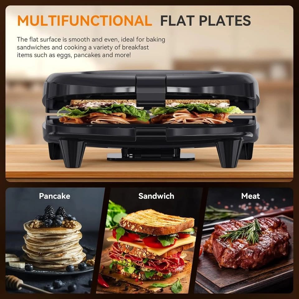 flat hot plate sandwich press / griddle (new) - photo 4