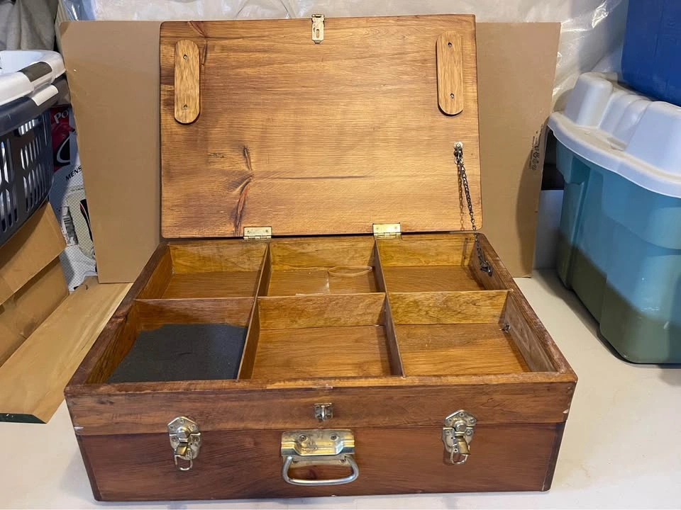Unique Custom Handmade Wooden Storage Chest – Rustic Solid Wood - photo 5