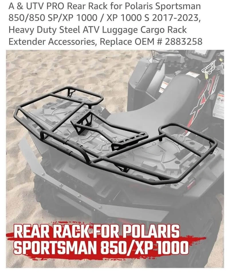 New Genuine Polaris ATV Sportsman XP 850 1000 Rear Rack Kit - photo 2