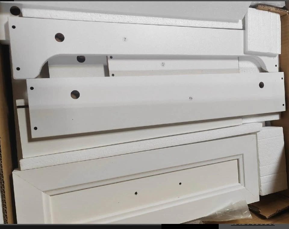 New in Box 1pc Classic White Wooden Nightstand - photo 2