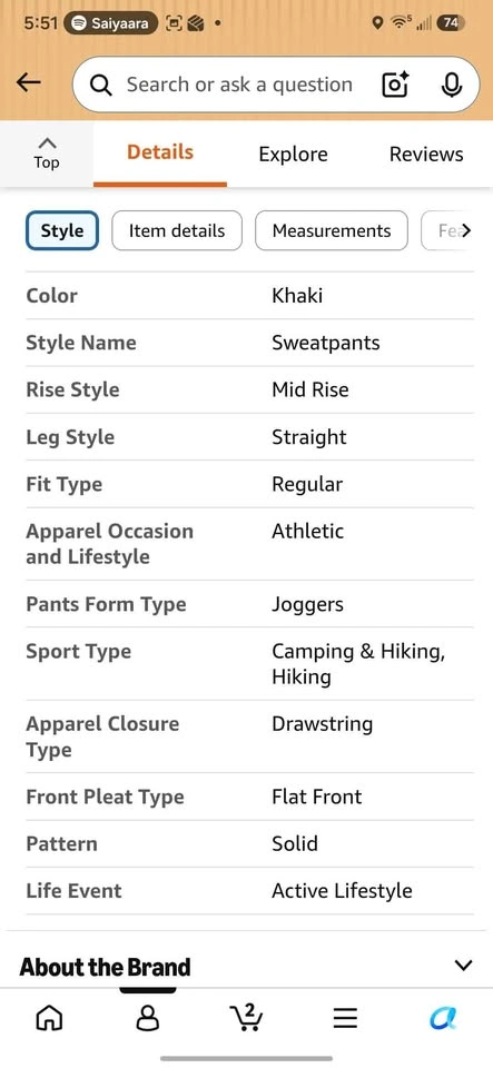 NWT Women's Hiking Pants - photo 2