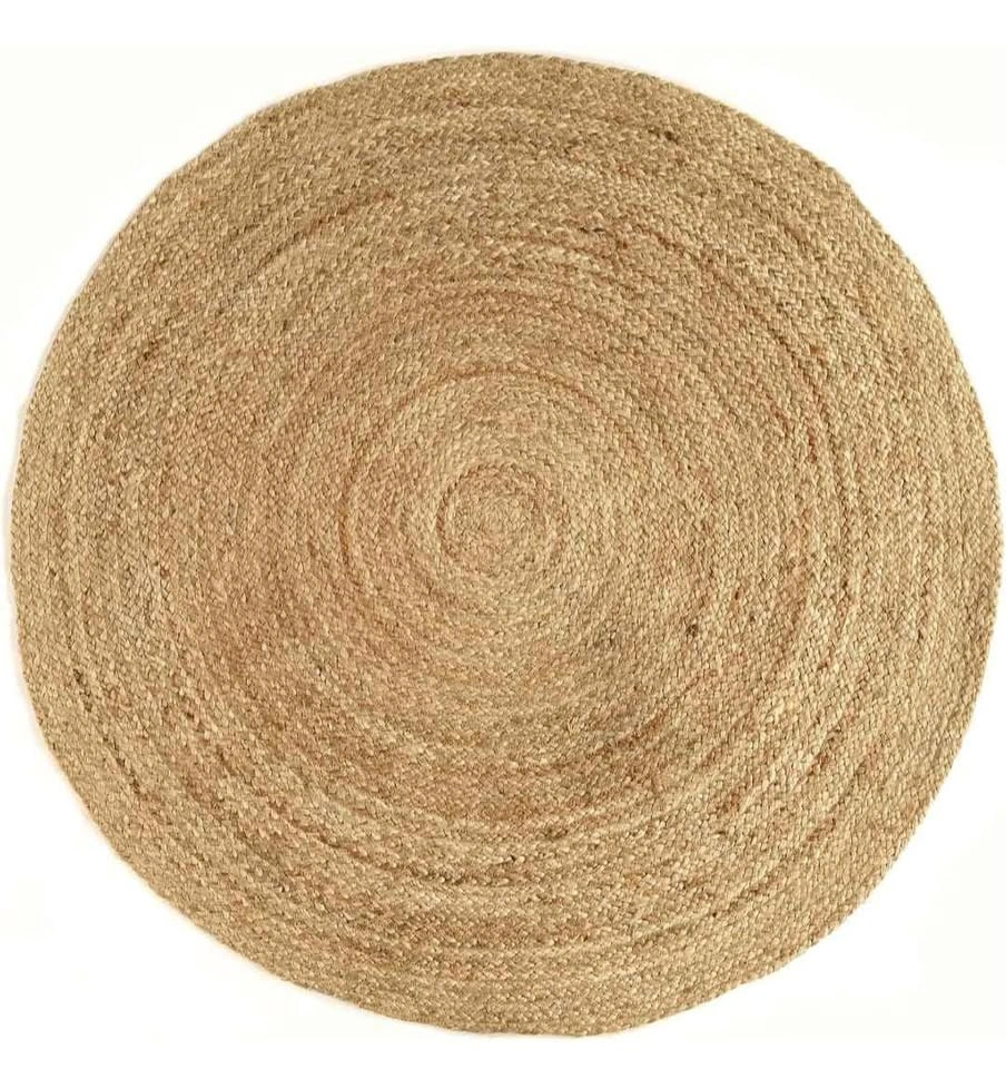 Brand new 10ft Round Jute Area Rug Natural Fiber Boho - photo 3