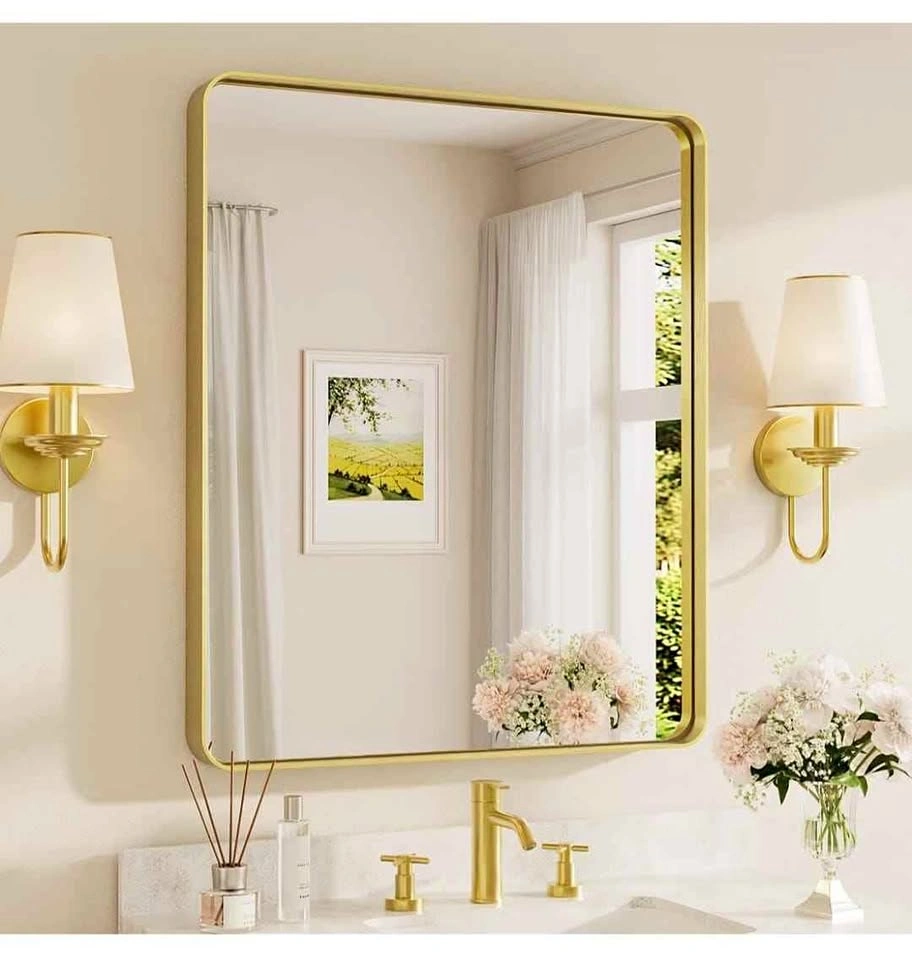 TETOTE Gold Framed Wall Mirror