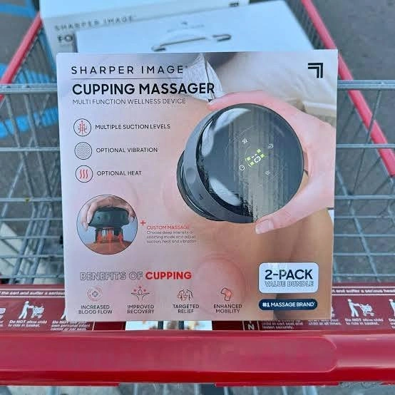 Sharper Image Wireless Cupping Massager – 2‑Pack Value Bundle