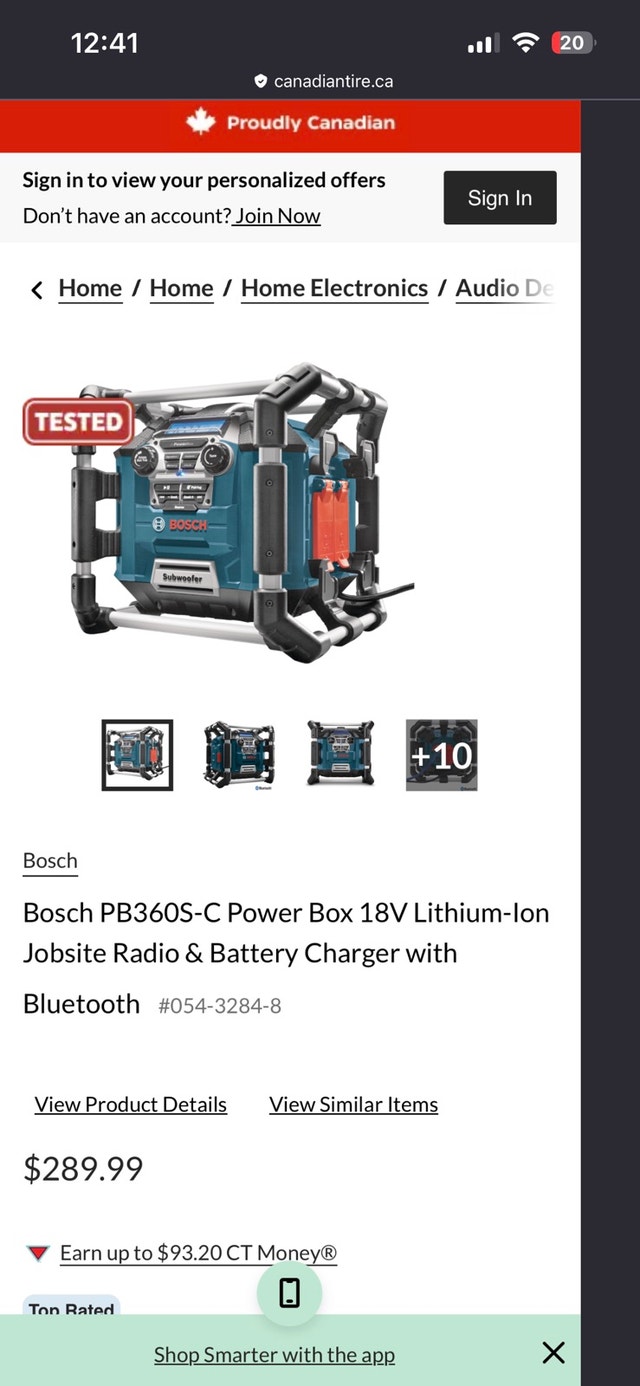 Bosch 18v Jobsite Radio and power station