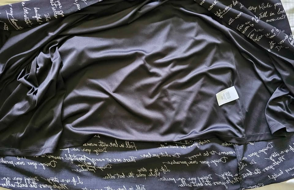 Brand New REITMANS Script Print Open-Front Duster - Medium - photo 2