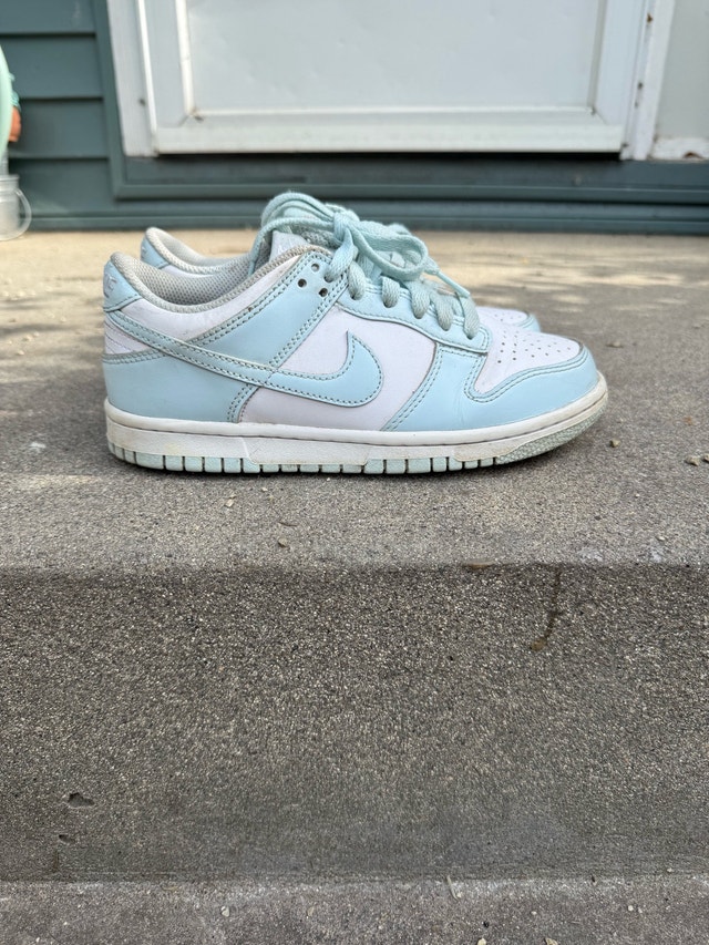 Blue and White Nike Dunks