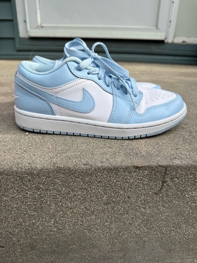 Blue and White Jordan 1 Lows