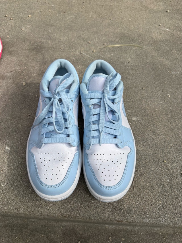 Blue and White Jordan 1 Lows - photo 2