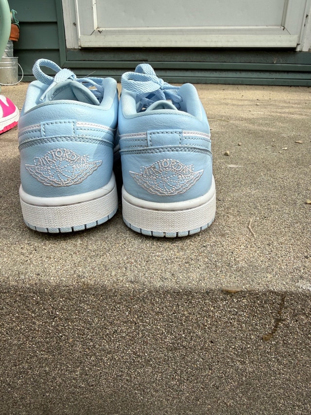 Blue and White Jordan 1 Lows - photo 4