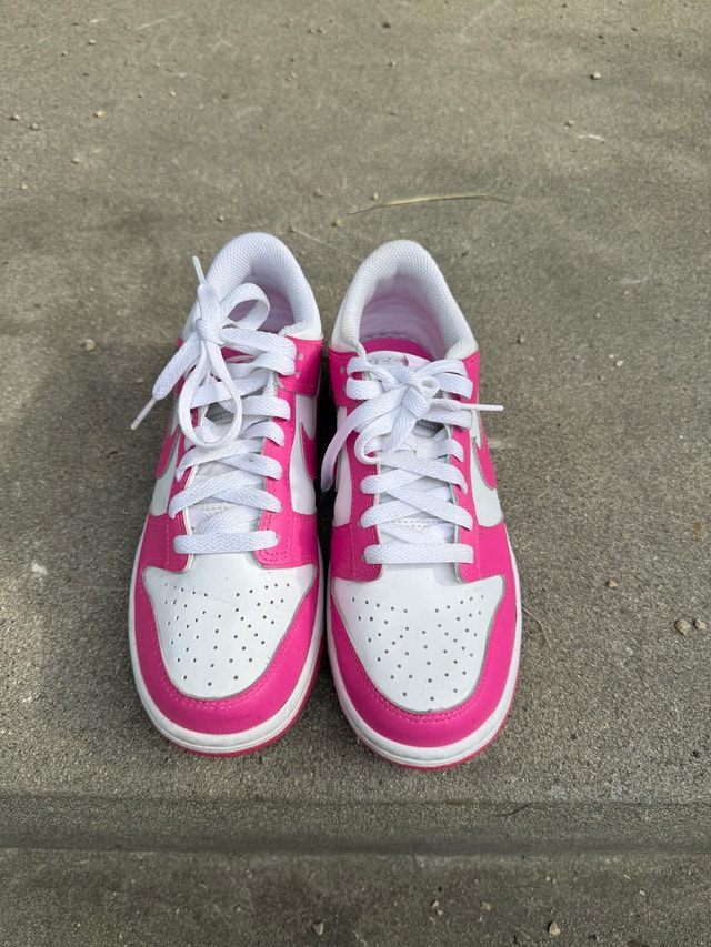 Hot Pink and White Nike Dunks - photo 2
