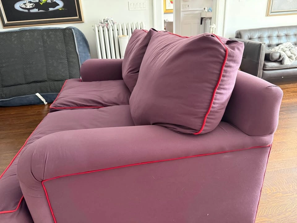 Purple Sofa with Red Piping - photo 3