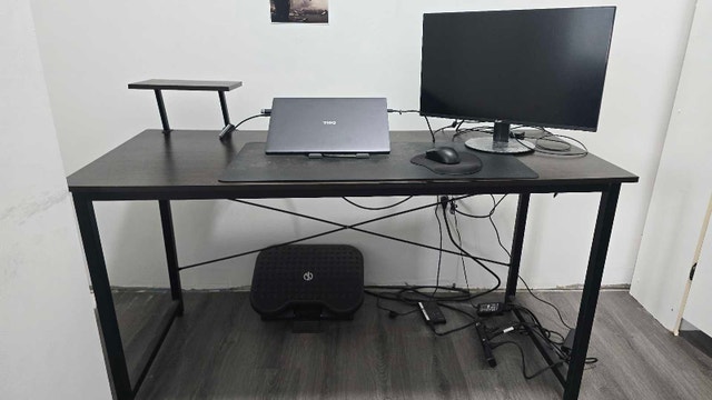 Large Computer / Office Desk with Monitor Shelf