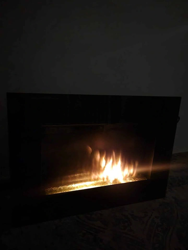 Napoleon Wall-Mounted Electric Fireplace - Modern Black Glass - photo 2