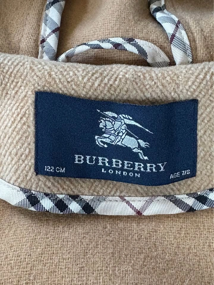 Authentic Burberry Kids 100% Wool Hooded Duffle Coat - Like New - photo 3