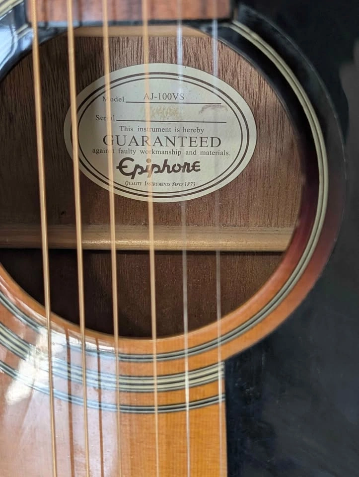 Epiphone AJ-100VS Acoustic Guitar Used - photo 2