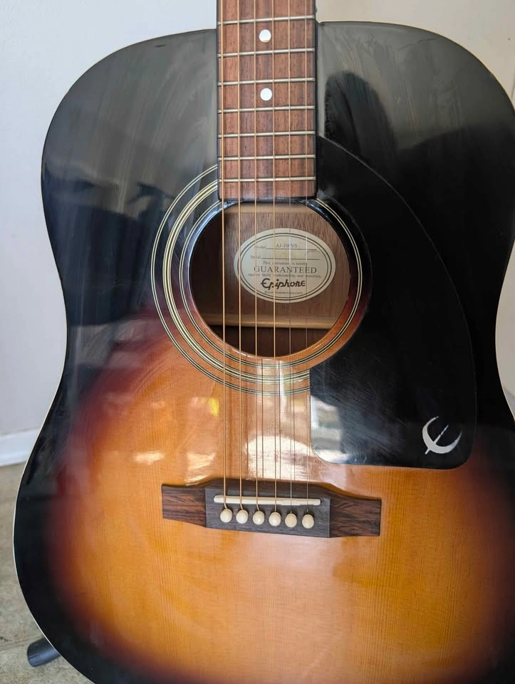 Epiphone AJ-100VS Acoustic Guitar Used - photo 3