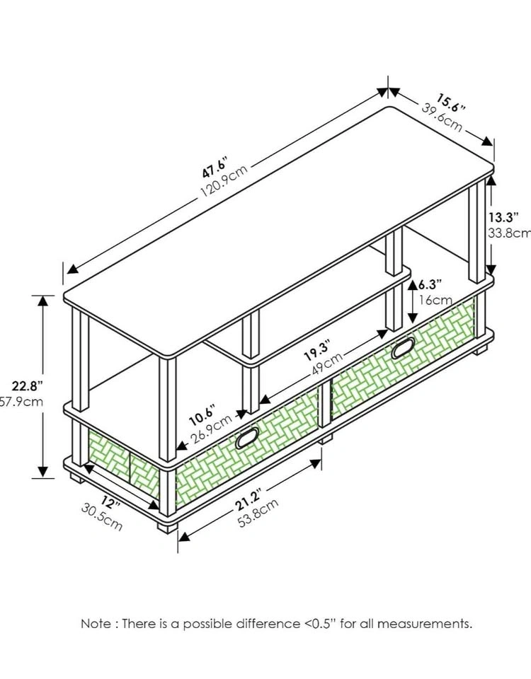📺 TV Stand / TV Table – 47" Long - photo 3