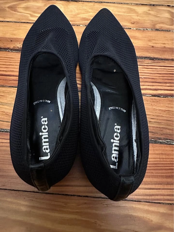Lamica Pointed Toe Mesh Flats. Women’s Size 37. Made in Italy. - photo 2