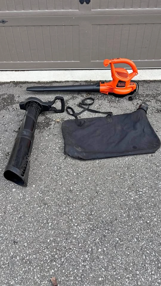 BLACK+DECKER Electric Leaf Blower Vacuum Mulcher