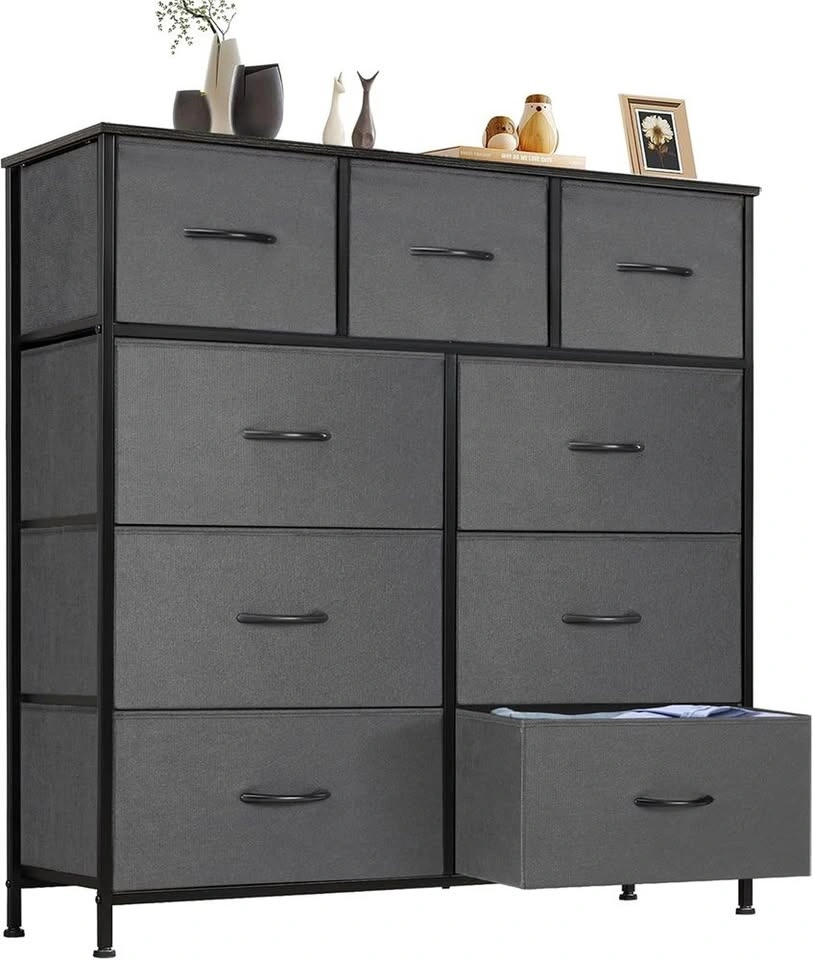 9 Drawer Fabric Dresser, Tall Storage Chest - photo 2