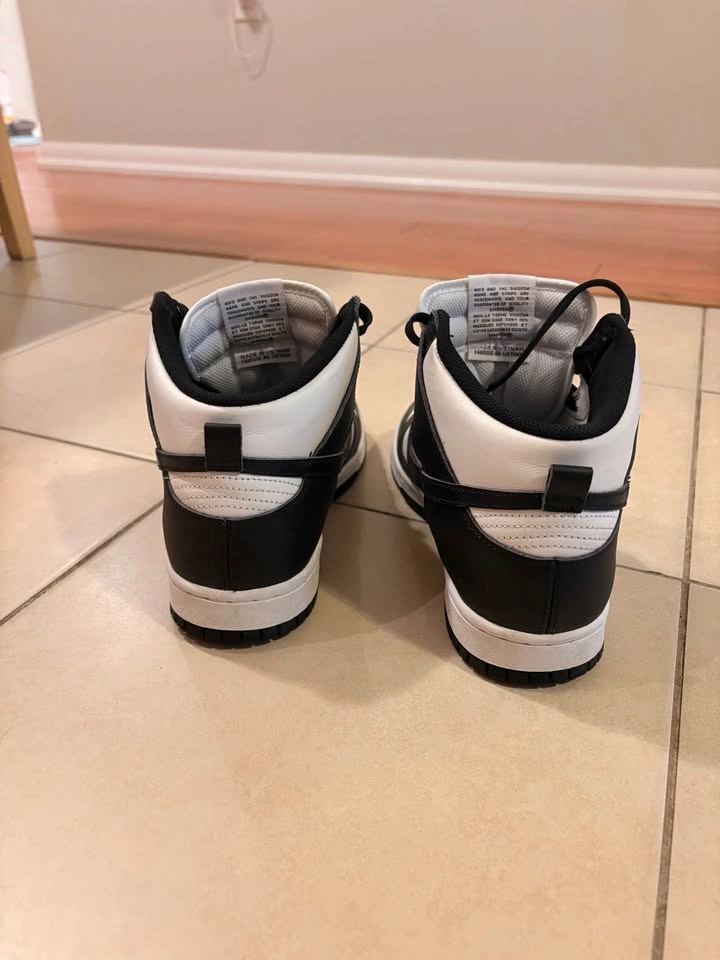 Nike Dunk High Panda Black White - photo 4