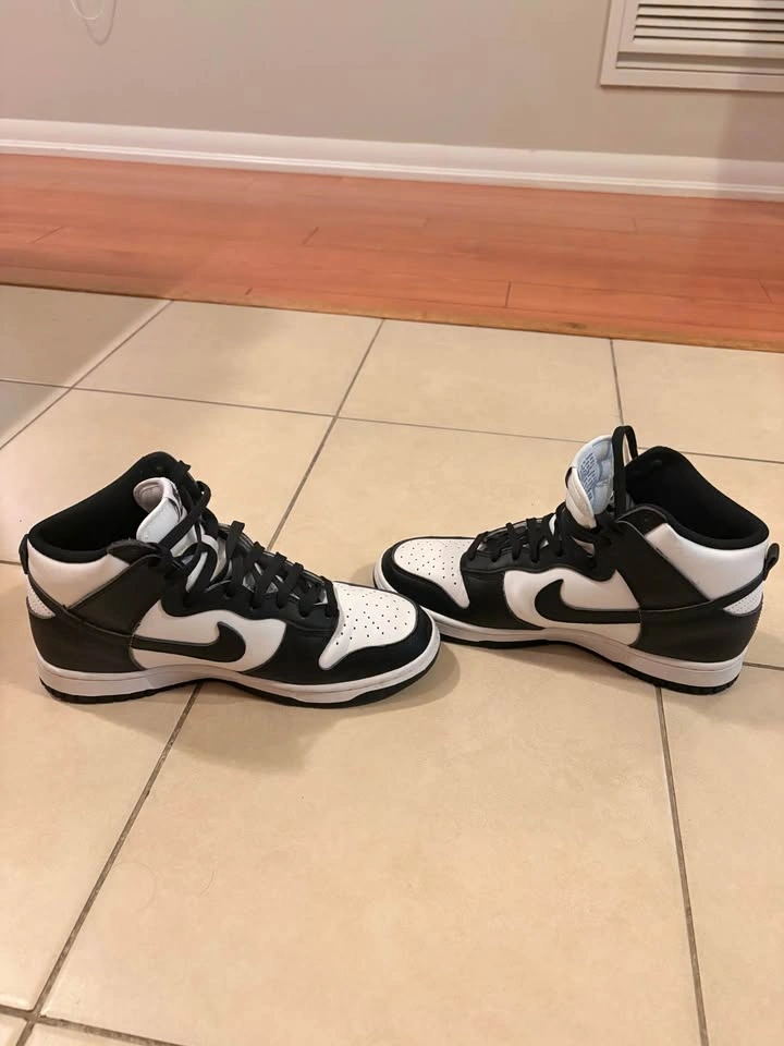 Nike Dunk High Panda Black White - photo 5