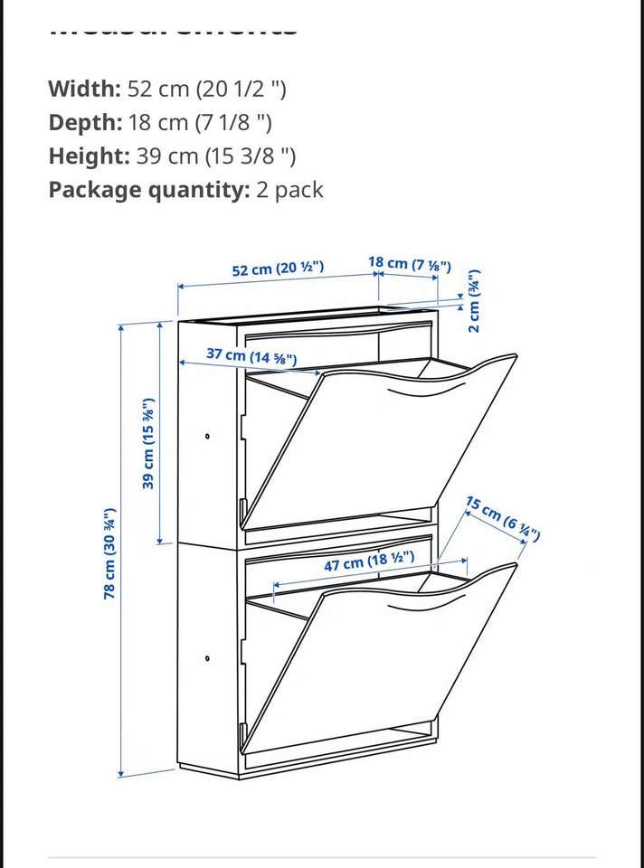 TRONES IKEA- Shoe/storage cabinet - photo 2