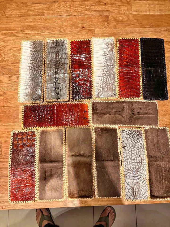 Handmade leather wallets
