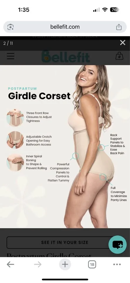 Bellefit postpartum girdle image indicator(2)