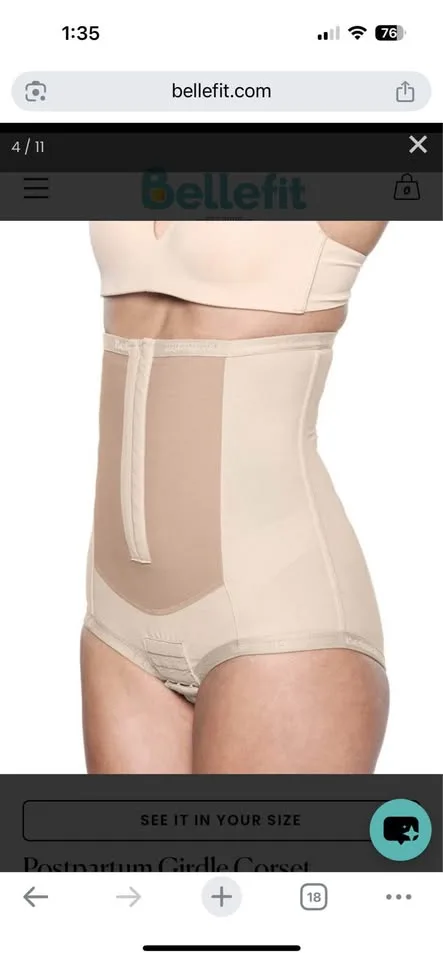 Bellefit postpartum girdle image indicator(3)