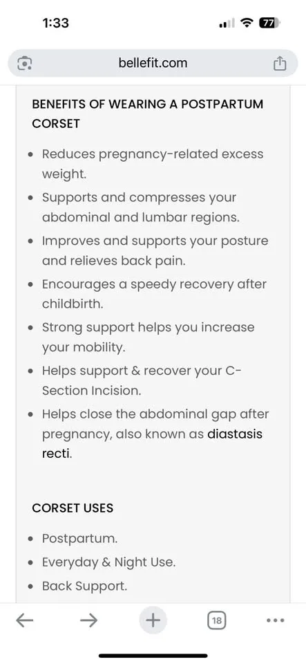 Bellefit postpartum girdle image indicator(7)